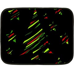 Abstract Christmas tree Fleece Blanket (Mini)