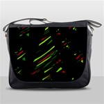 Abstract Christmas tree Messenger Bags Front