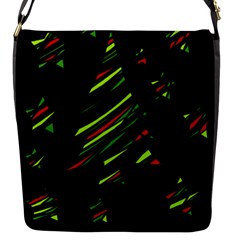 Abstract Christmas tree Flap Messenger Bag (S)