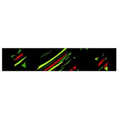 Abstract Christmas tree Flano Scarf (Small)