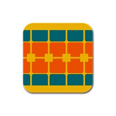 Squares And Rectangles                                                                                                			rubber Square Coaster (4 Pack by LalyLauraFLM