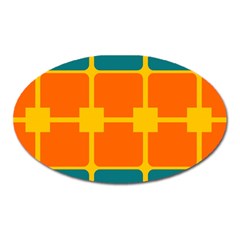 Squares And Rectangles                                                                                                			magnet (oval) by LalyLauraFLM