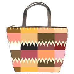 Chevrons In Squares                                                                                                 	bucket Bag by LalyLauraFLM