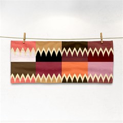 Chevrons In Squares                                                                                                 			hand Towel by LalyLauraFLM