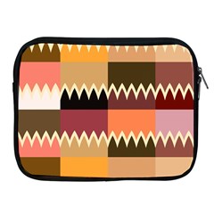 Chevrons In Squares                                                                                                			apple Ipad 2/3/4 Zipper Case by LalyLauraFLM