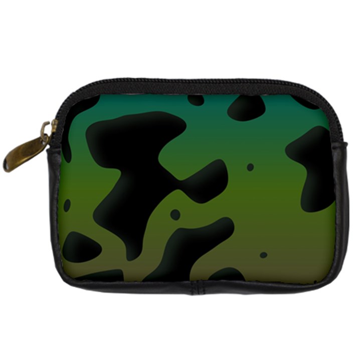 Black spots on a gradient background                                                                                                  	Digital Camera Leather Case