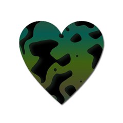 Black Spots On A Gradient Background                                                                                                  			magnet (heart) by LalyLauraFLM