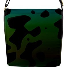 Black Spots On A Gradient Background                                                                                                  			flap Closure Messenger Bag (s) by LalyLauraFLM