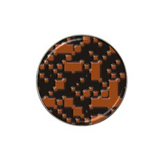 Brown Pieces                                                                                                  			hat Clip Ball Marker by LalyLauraFLM