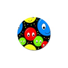 Smiley Faces Pattern Golf Ball Marker (4 Pack) by Valentinaart