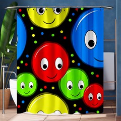 Smiley Faces Pattern Shower Curtain 60  X 72  (medium)  by Valentinaart