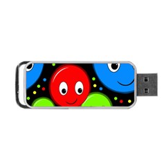 Smiley Faces Pattern Portable Usb Flash (one Side) by Valentinaart