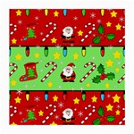 Christmas pattern - green and red Medium Glasses Cloth Front