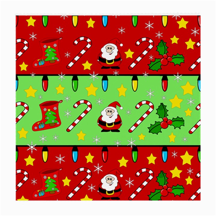 Christmas pattern - green and red Medium Glasses Cloth