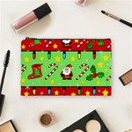 Christmas pattern - green and red Cosmetic Bag (Medium)  Front