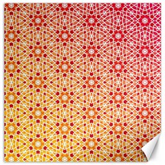 Orange Ombre Mosaic Pattern Canvas 20  X 20   by TanyaDraws