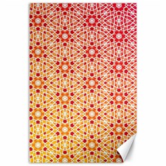 Orange Ombre Mosaic Pattern Canvas 24  X 36 