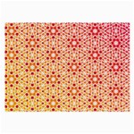 Orange Ombre Mosaic Pattern Large Glasses Cloth (2-Side) Front