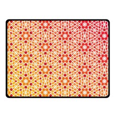 Orange Ombre Mosaic Pattern Fleece Blanket (small) by TanyaDraws