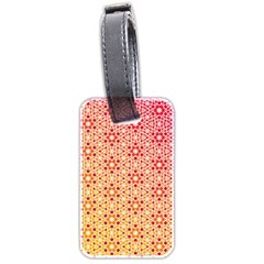 Orange Ombre Mosaic Pattern Luggage Tags (two Sides) by TanyaDraws