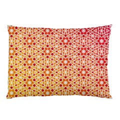 Orange Ombre Mosaic Pattern Pillow Case (two Sides) by TanyaDraws