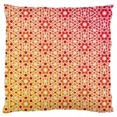 Orange Ombre Mosaic Pattern Large Cushion Case (two Sides) by TanyaDraws