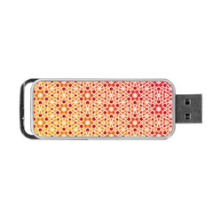 Orange Ombre Mosaic Pattern Portable Usb Flash (two Sides) by TanyaDraws