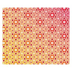 Orange Ombre Mosaic Pattern Double Sided Flano Blanket (small) 