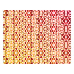 Orange Ombre Mosaic Pattern Double Sided Flano Blanket (large)  by TanyaDraws