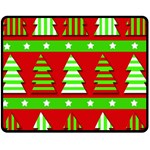 Christmas trees pattern Fleece Blanket (Medium)  60 x50  Blanket Front