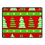 Christmas trees pattern Fleece Blanket (Small) 50 x40  Blanket Front