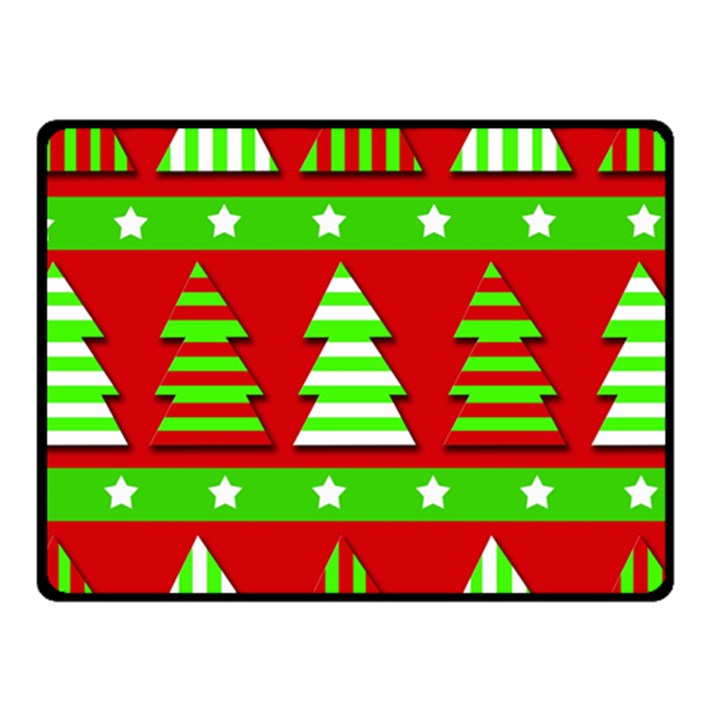 Christmas trees pattern Fleece Blanket (Small)