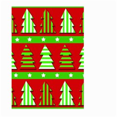 Christmas Trees Pattern Large Garden Flag (two Sides) by Valentinaart