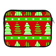 Christmas Trees Pattern Apple Ipad 2/3/4 Zipper Cases by Valentinaart