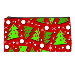 Twisted Christmas Trees Pencil Cases by Valentinaart