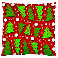 Twisted Christmas Trees Standard Flano Cushion Case (two Sides) by Valentinaart