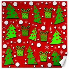 Christmas trees and gifts pattern Canvas 12  x 12  