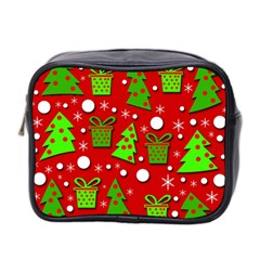 Christmas trees and gifts pattern Mini Toiletries Bag 2-Side