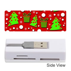 Christmas trees and gifts pattern Memory Card Reader (Stick) 