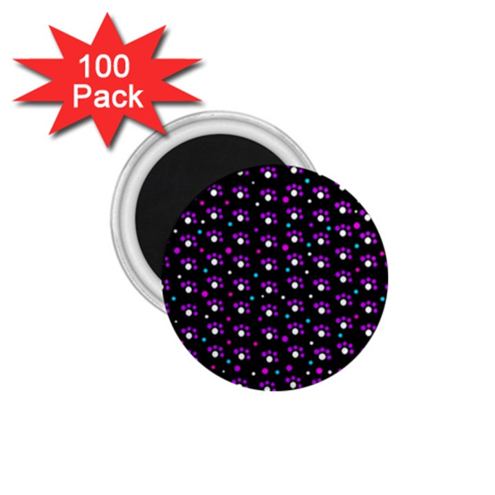 Purple dots pattern 1.75  Magnets (100 pack) 