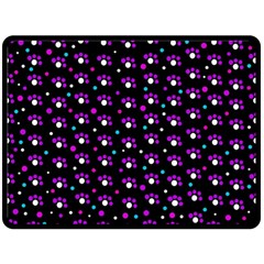 Purple Dots Pattern Fleece Blanket (large)  by Valentinaart