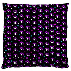 Purple Dots Pattern Large Flano Cushion Case (one Side) by Valentinaart