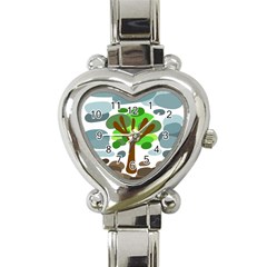 Tree Heart Italian Charm Watch by Valentinaart