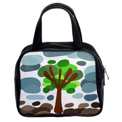 Tree Classic Handbags (2 Sides) by Valentinaart