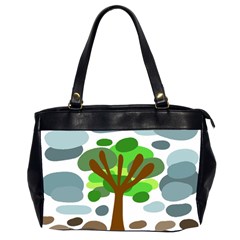 Tree Office Handbags (2 Sides)  by Valentinaart