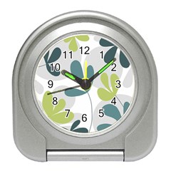 Elegant Floral Design Travel Alarm Clocks by Valentinaart