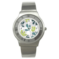 Elegant Floral Design Stainless Steel Watch by Valentinaart