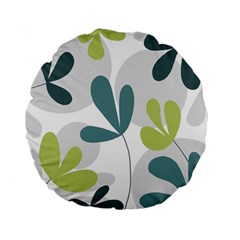 Elegant Floral Design Standard 15  Premium Flano Round Cushions by Valentinaart