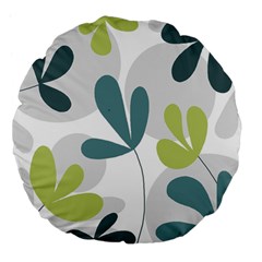 Elegant Floral Design Large 18  Premium Flano Round Cushions by Valentinaart