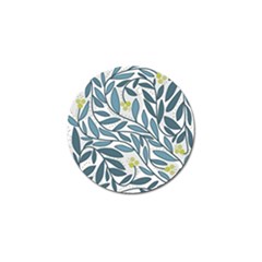 Blue Floral Design Golf Ball Marker (10 Pack) by Valentinaart